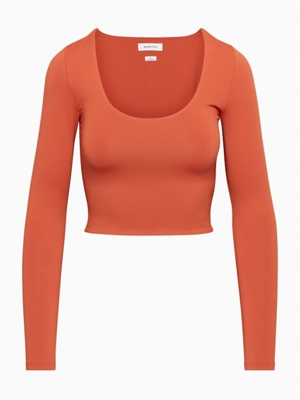 EUC Aritzia Babaton Contour Scoopneck Longsleeve - Red Size M